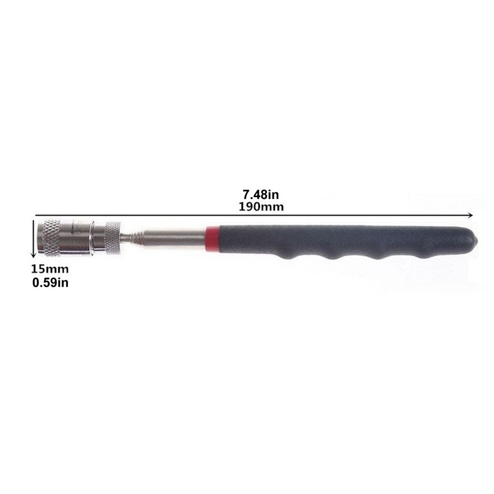 Telescopic Adjustable Magnetic Pick-Up Tools Magnetic Telescopic Magnet Grip Long Pen Telescopic Magnet Stick with LED Light