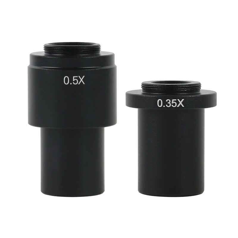 0.35X 0.5X 1X Industry Mono Lens Zoom C Mount Adapter Lens For 10A 0.7X~4.5X Industry Microscope Lens Camera Eyepiece Lens: 0.35X 0.5X