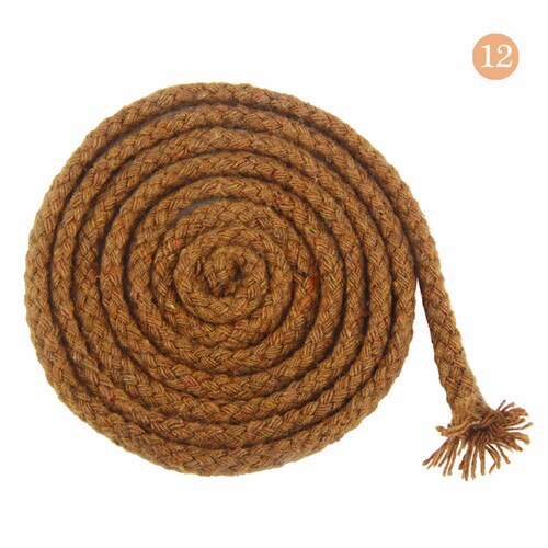 Corde torsadée écologique en coton, fil haute ténacité, pour bricolage, textile, artisanat , décoration de la maison, 4 5mm: Marron 4 mètres