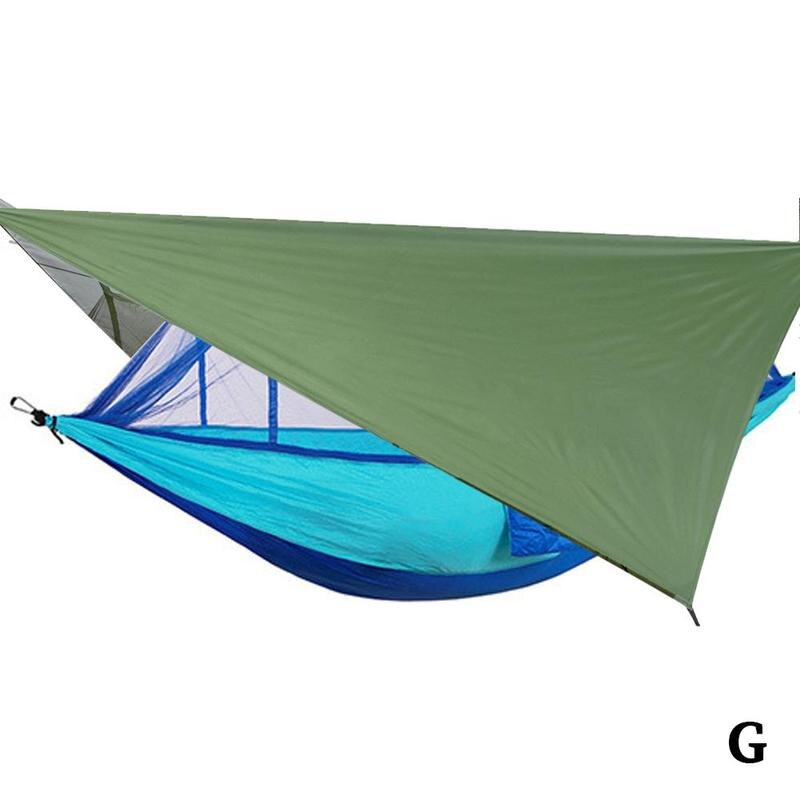 Camping-hängematte mit sonnendach und moskitonetz für den außenbereich, outdoor-camping-schaukel-hängematte,  m9- in- 8 -aufhängung: G
