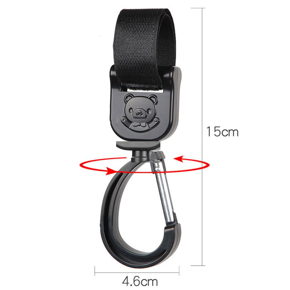 Tas Haken Baby-autozitje Accessoires Draaien 360 Graden Kinderwagen Haken Tas Hanger Baby Hanger Aansluiten Baby Tas Wandelwagen Haken