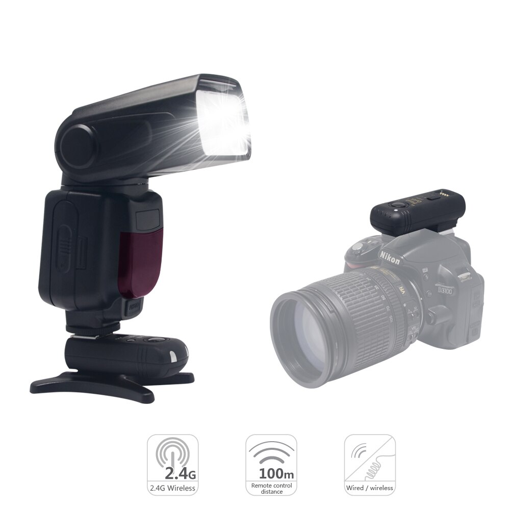 Triopo TR-950 Flash Speedlite for Nikon DSLR Camera D7100 D3100 D5300 D5200 D5100 D3200 D700 + 2.4G Wireless Remote Trigger