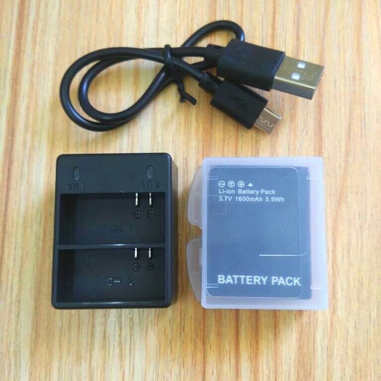 Gopro Held 3 + Batterie 3,7 V AHDBT-301 Batterie Ladegerät USB Dual Ladegerät Batterie fallen Für GOPRO3 AHDBT302 Aktion kamera zubehör: 1Ladegerät 1Batterie