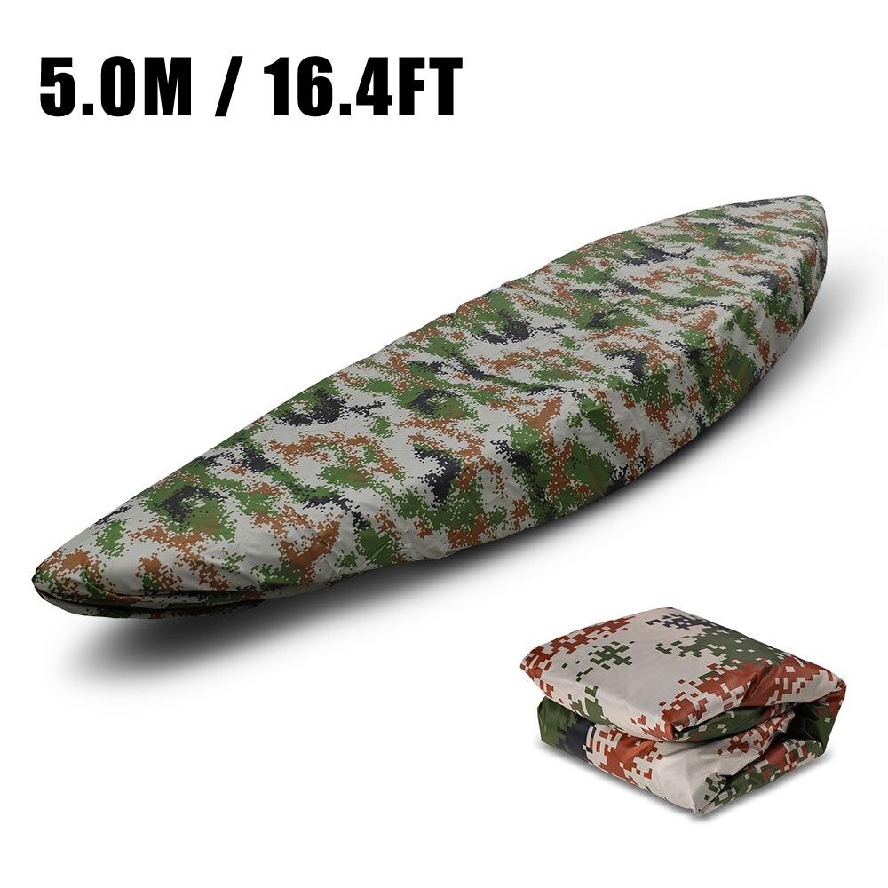 Cubierta Universal para Kayak, cubierta impermeable resistente a los rayos UV, protección contra el polvo, ideal para canoa o Kayak: Camouflage 1  5m