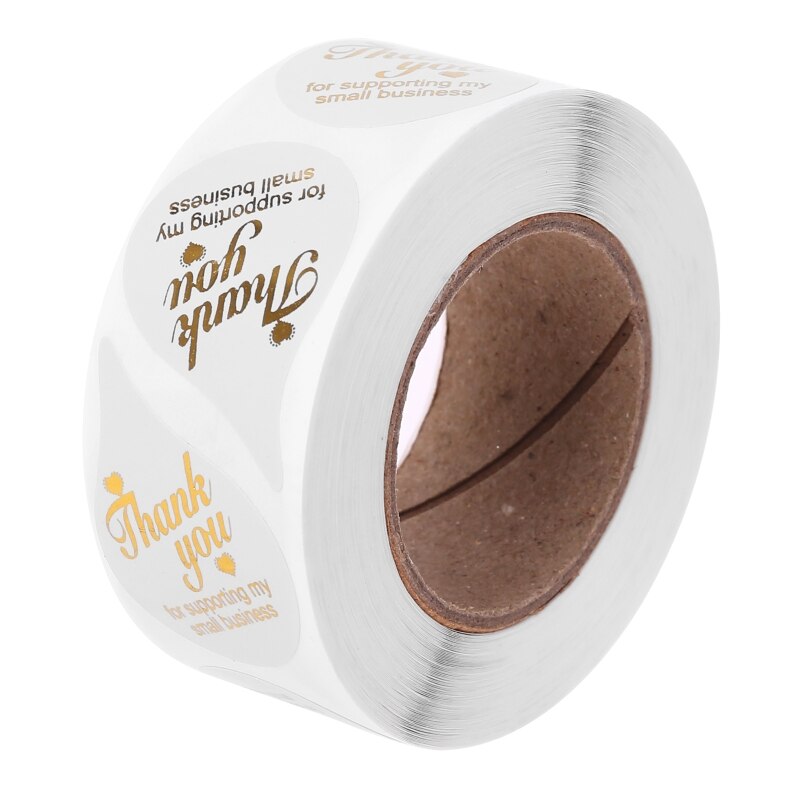 500pcs Thank You for supporting My Small Business Sticker Heart Seal Label R9JC: 1 / M