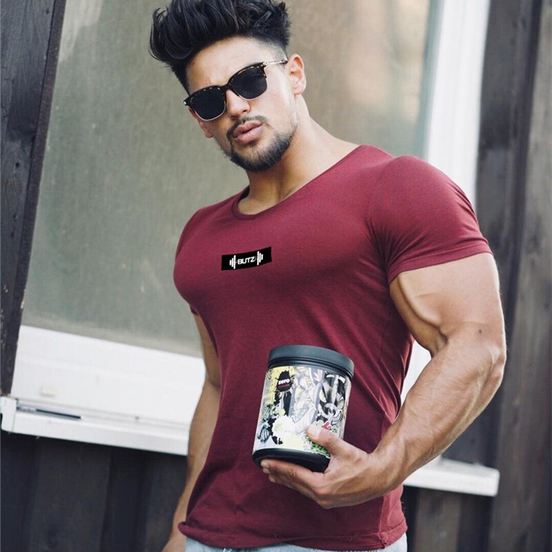 Camiseta de Fitness informal para hombre, camiseta de Fitness de Color amarillo sólido, camiseta de rejilla de algodón, Top de verano