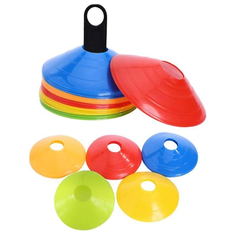 10pcs/lot Soft PE Disc Cones Agility Soccer Cones for Training Sign Football Kids Outdoor Sports Accessories Field Cone Markers