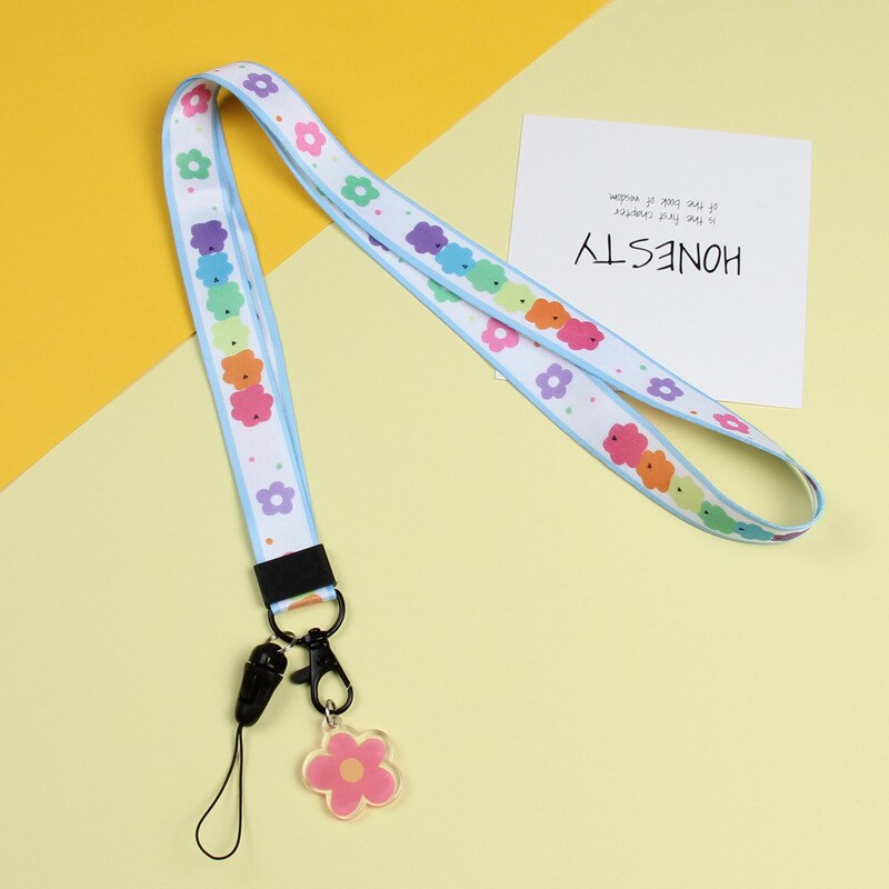 Shellnail Handy Straps Nette Blume Handgelenk Lanyard Telefon Seil Strap Für IPhone Fall Kamera Schlüssel Kette DIY Hängen Seil lanyards: Pink-flower