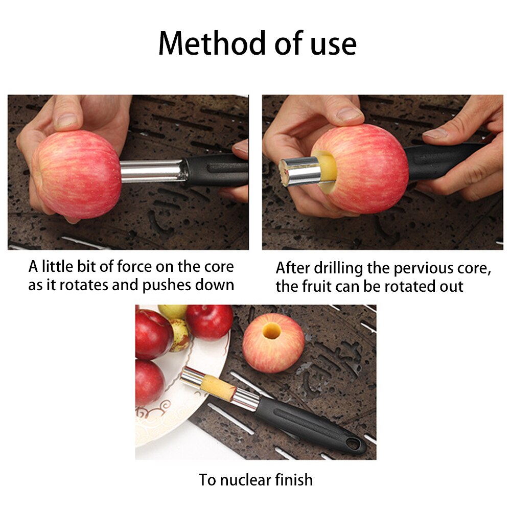 Fruit Seed Core Remover Stainless Steel Fruit Corer Safe Easy To Clean Pear Apple Corer Seeder Slicer Knife Kitchen Gadgets