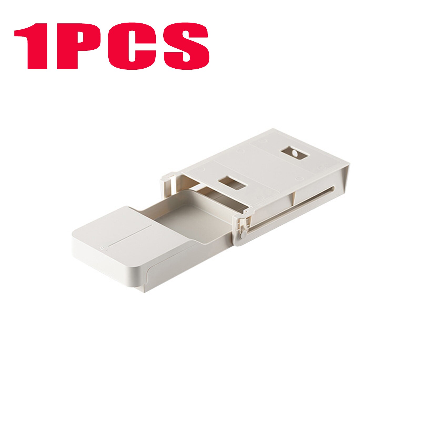 Self Stick Pencil Tray Under Desk Drawer Organizer Table Storage Box Self-adhesive Hidden Organizer Office Stationery Organizer: 1pcs 02 small