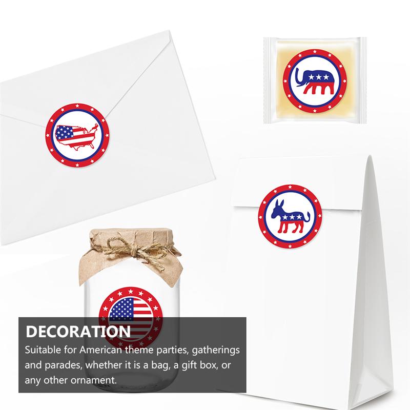 20 Sheets of Paper Sticker American Parade Stickers Parade Campaign Stickers