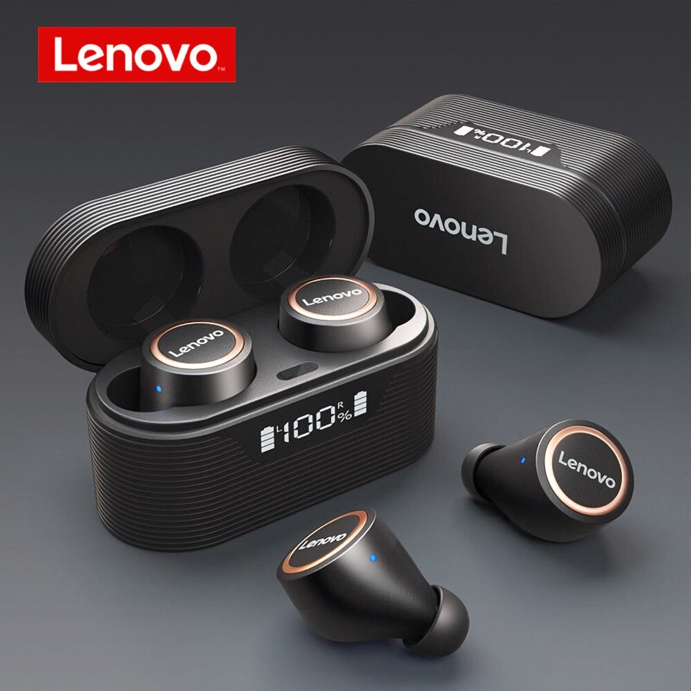 Originele Lenovo LP12 XT82 XT91 XT95 Bluetooth Oortelefoon Draadloze Hoofdtelefoon Sport Headset QT81 LP3 HQ08 Intelligente Led Display