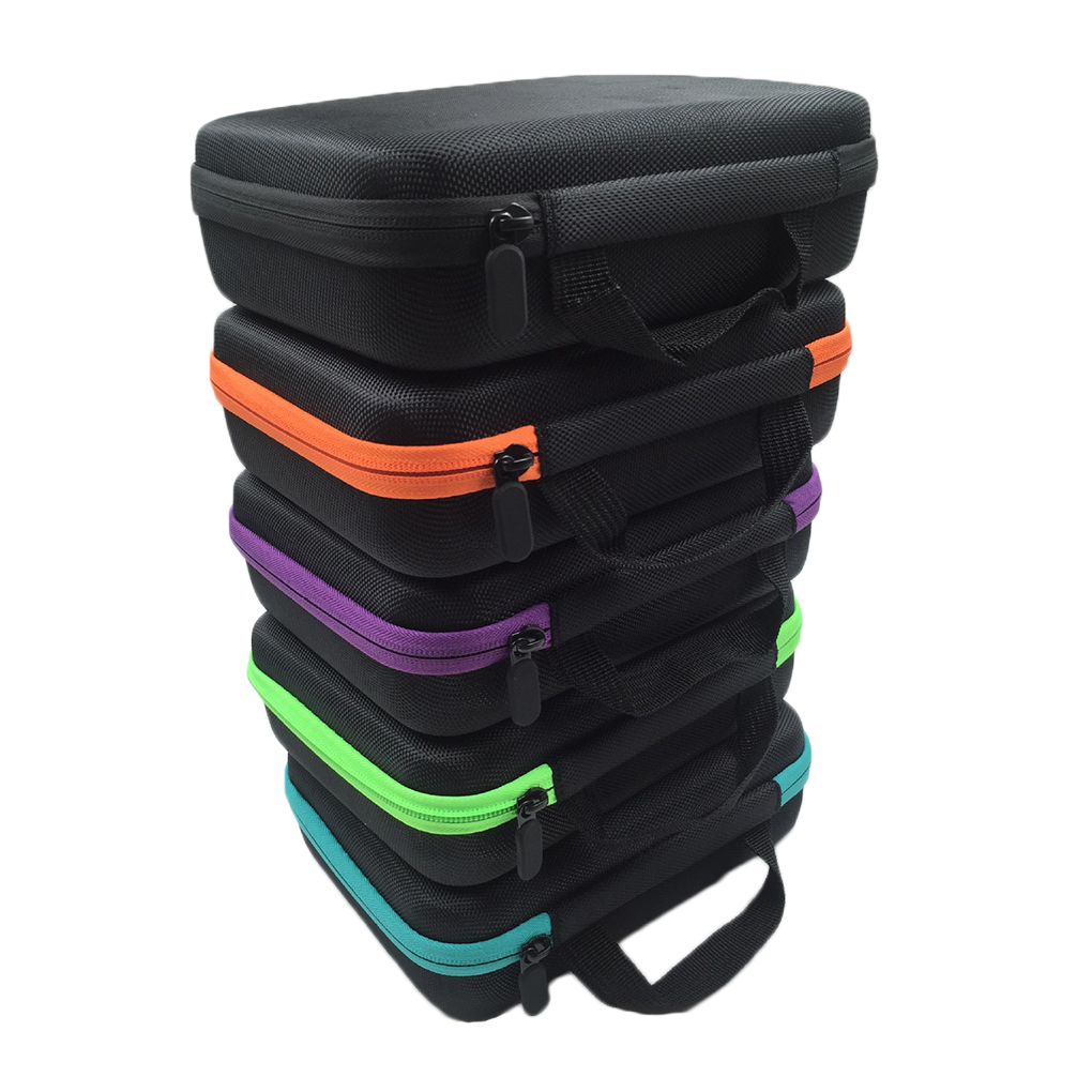 63 Slots 1-3ML Essence Oil Case Storage Bag Portable Carrying Bottle Organizer Essential Oil Pouch Zipper Case Hanging Organizer