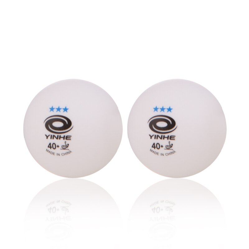 Originale yinhe 3- stjernede plastik sømløse bordtennisbolde godkendt af ittf hvid 40+  plastik sømløse bordtennisbolde