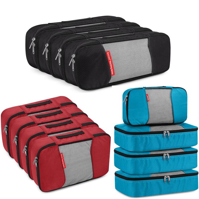 Gonex 4 pièces sacs de rangement de voyage vêtements emballage pochette organisateur de bagages