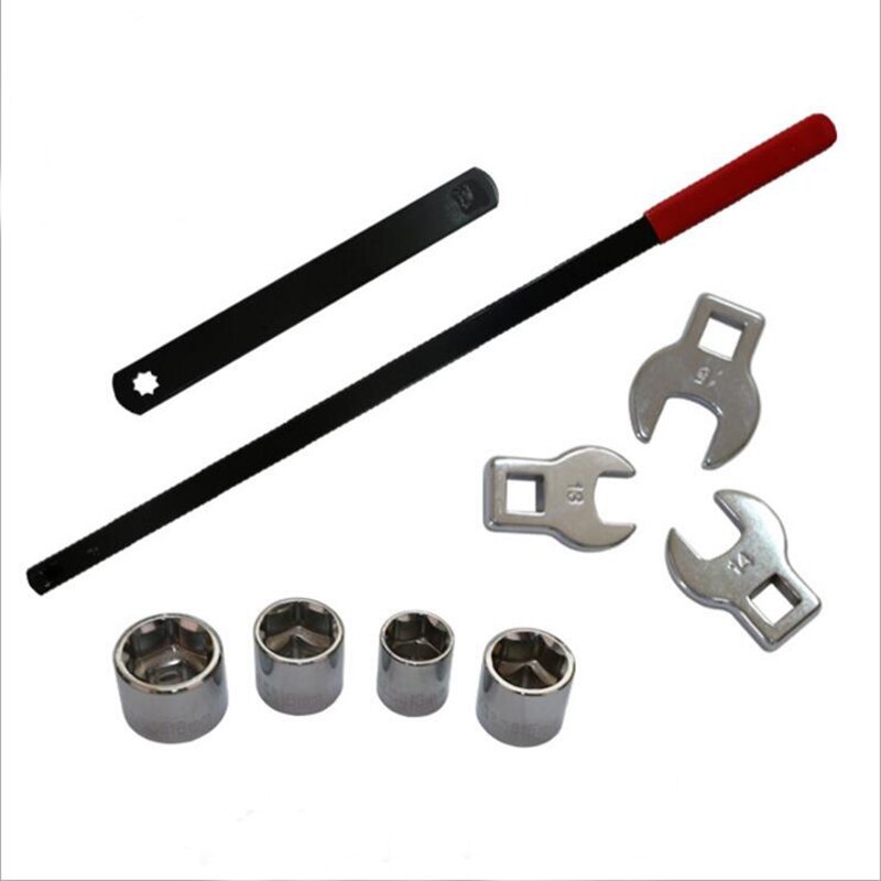 9PC Wrench Serpentine Belt Tension Tool Kit Automotive Repair Set Sockets