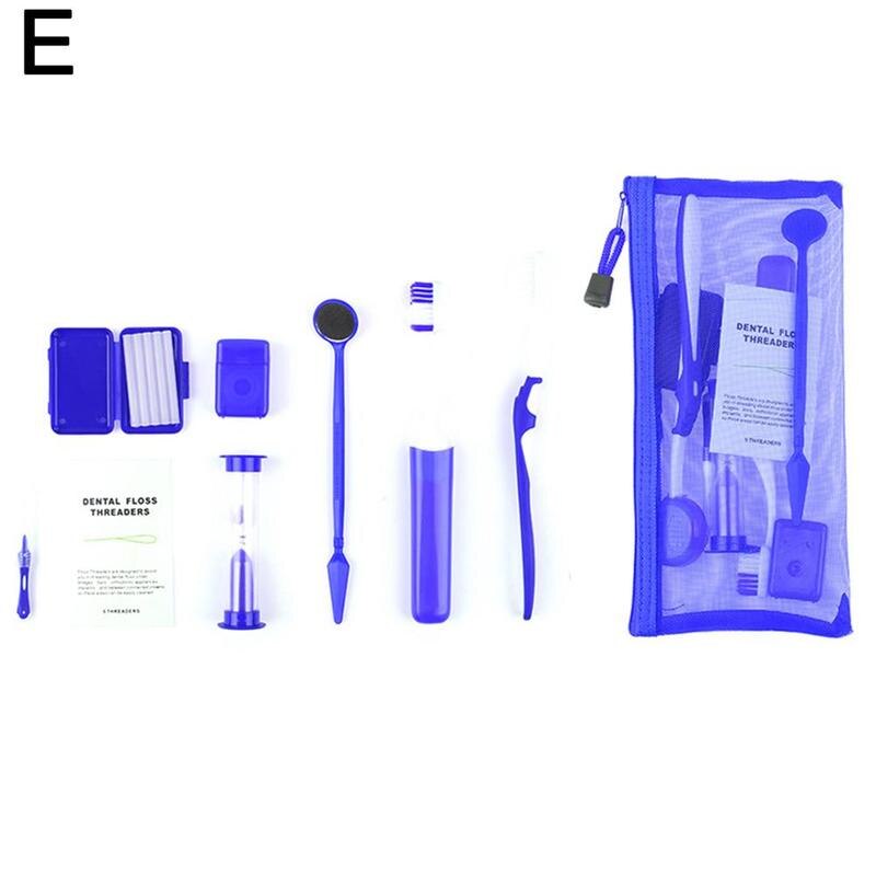 Care Kit Tandheelkundige Tand Orthodontische Kits Whitening Tool Interdentale Kit Puller Care Floss Wax Suite Tandenborstel Borstel O3r2: E