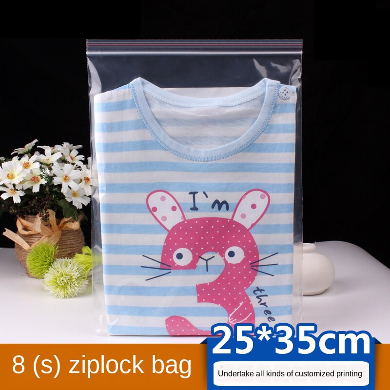 Ziplock Bag Transparent Plastic Bag Plastic Packaging Bag 25X35cm Large Freshness Package Sealed Bag Food Seal Packaging Bag