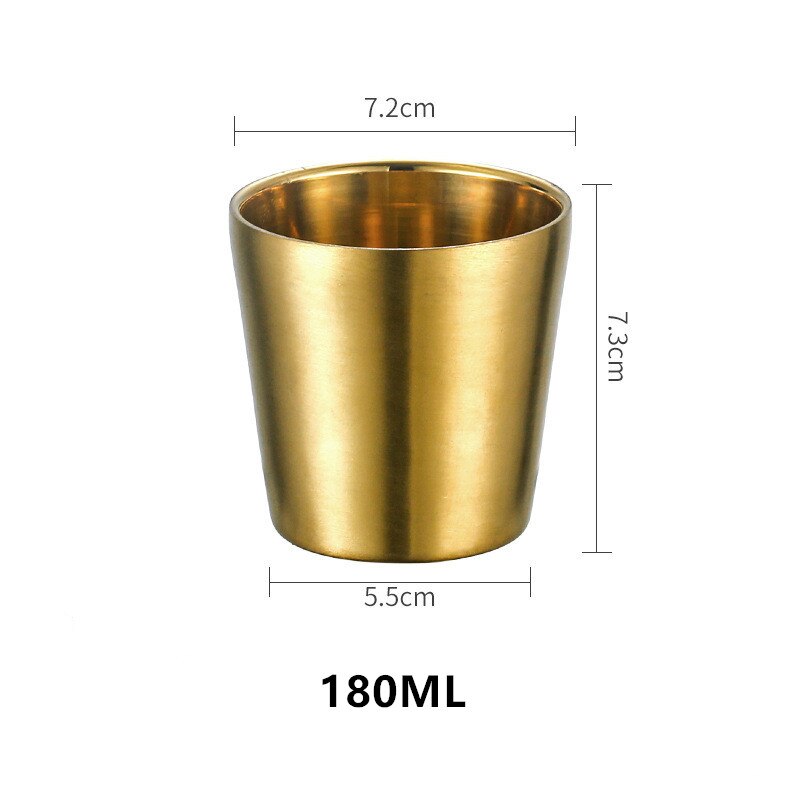 Taza irrompible e irrompible para beber cerveza, café, té, aislamiento Anti escaldado, taza de agua de acero inoxidable, tazas para niños: Amarillo claro