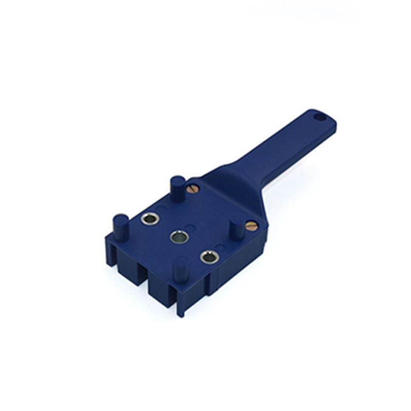 Woodworking Handheld Wood Punching Locator Vertical Pocket Hole Locating Fixture Kit Punching Punching Locator Drilling Guide: blue