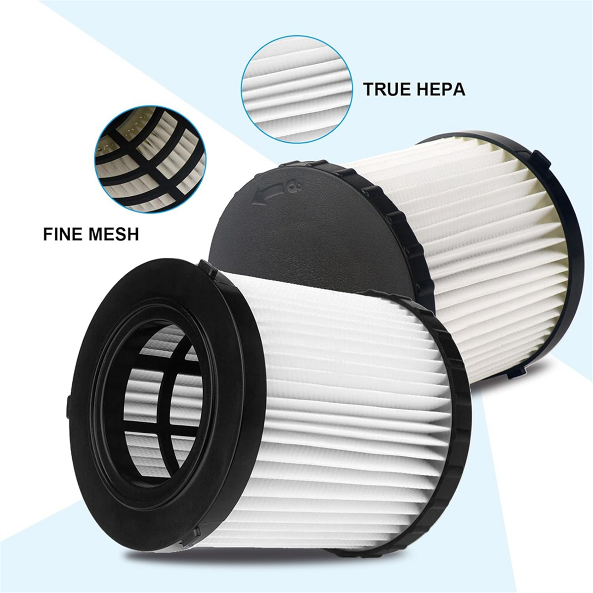 3 uds DCV5801H filtro Hepa de vacío para DeWalt Shop Vac DCV580 DCV581H DCV5801H filtros de cartucho de vacío húmedo/seco