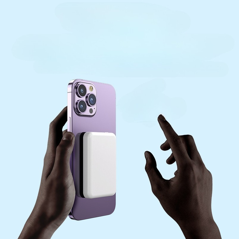 Banco de carga magnético Magsafe, Banco de energía inalámbrico portátil, carga rápida de 15W, batería externa de 10000mAh para la serie iPhone