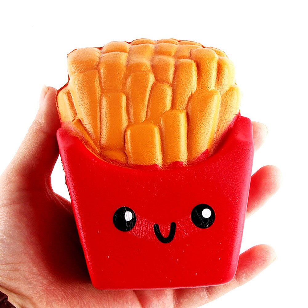 Squeeze soft 12CM French Fries Cream Scented Squeeze 6 Second Slow Rising Toy Stress Relief Toys Funny Z0325: Default Title