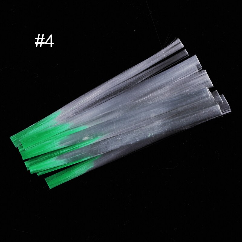 Nagel glasfiber röd gul grön blandade färger snabbförlängning nail art diy-verktyg akrylnaglar form: 4