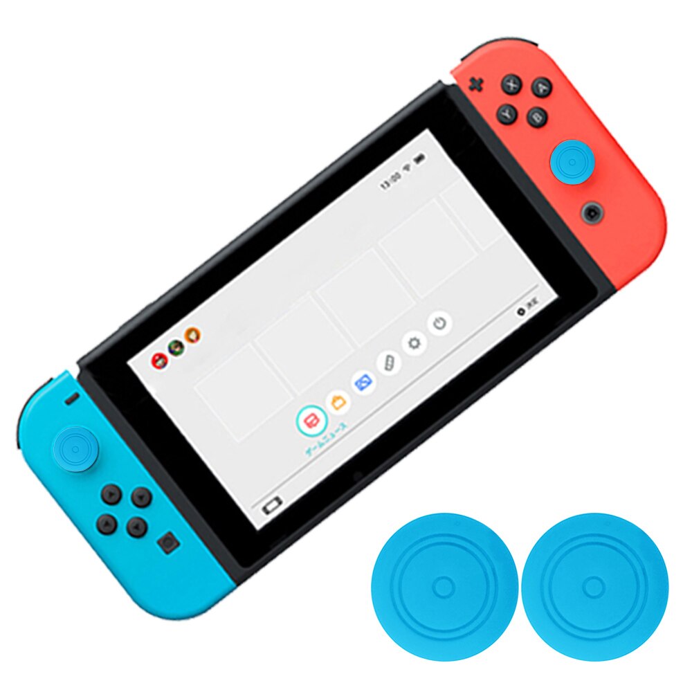 Bevigac 5 Pairs Soft Silicone Anti-Slip Thumb Stick Grips Caps Case Skin Cover for Left Right Nintendo Switch NS NX Controller