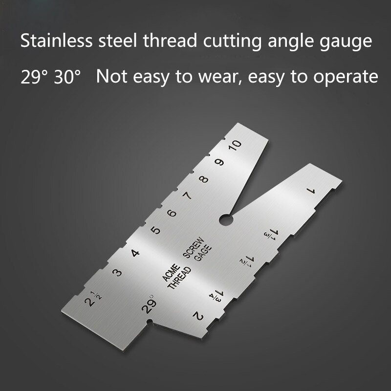 Stainless steel T-angle model Stainless Steel Thread Cut Angle Gauge, Metallurgical Screw Gauge Measuring Tool