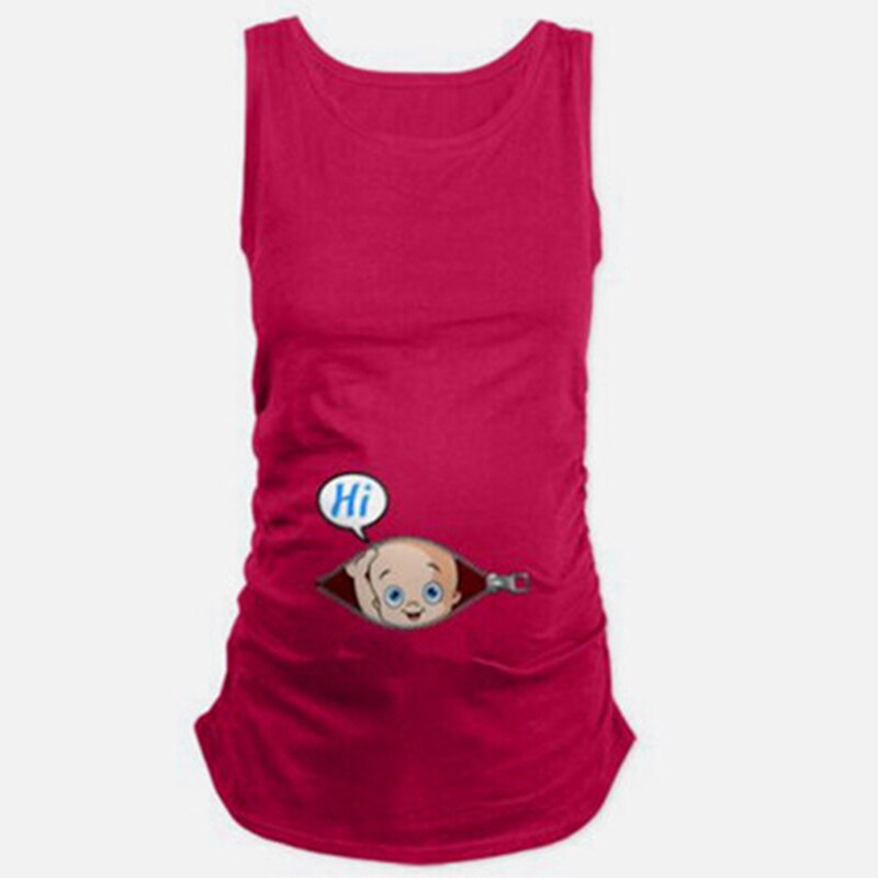 Sommer t-shirt sjov gravid gravid t-shirt kvinder ærmeløs graviditetstøj amme t-shirts top graviditet t-shirts: 3 / Xxl