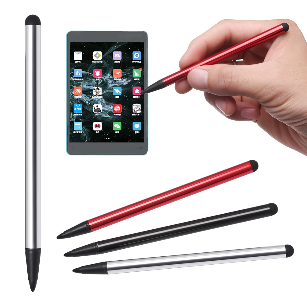 2in1 Double-end Wrinting Comprimidos Tela Eletrônica Canetas Caneta Stylus Capacitiva Universal Para Samsung Tablet Telefone