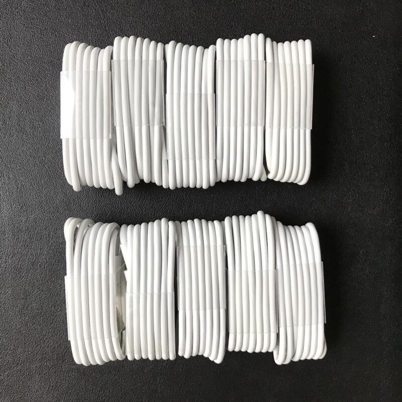 10 Pcs/Lot Ligne USB Câbles De Charge Pour iPhone 13 12 Mini 11 Pro 5S X 8 7 6S Plus SE XR XS MAX iPad Air 2 Téléphone Cordon Câble: 1m