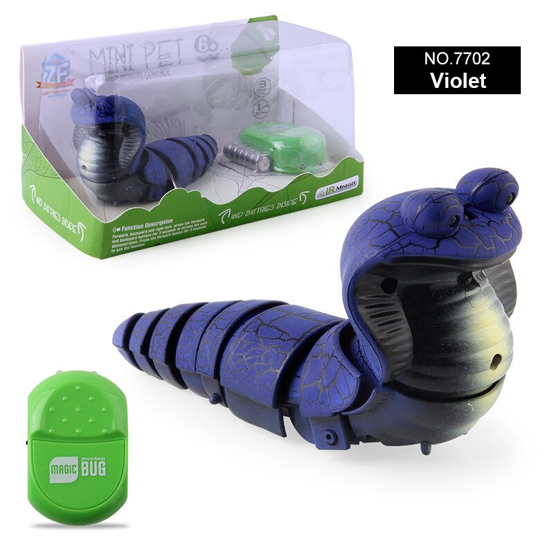 Funny Infrared Remote Control Realistic Cobra Worm Animal Model Kids Toy Prank Prop Intelligence Develop Toys Children Jokes: 02