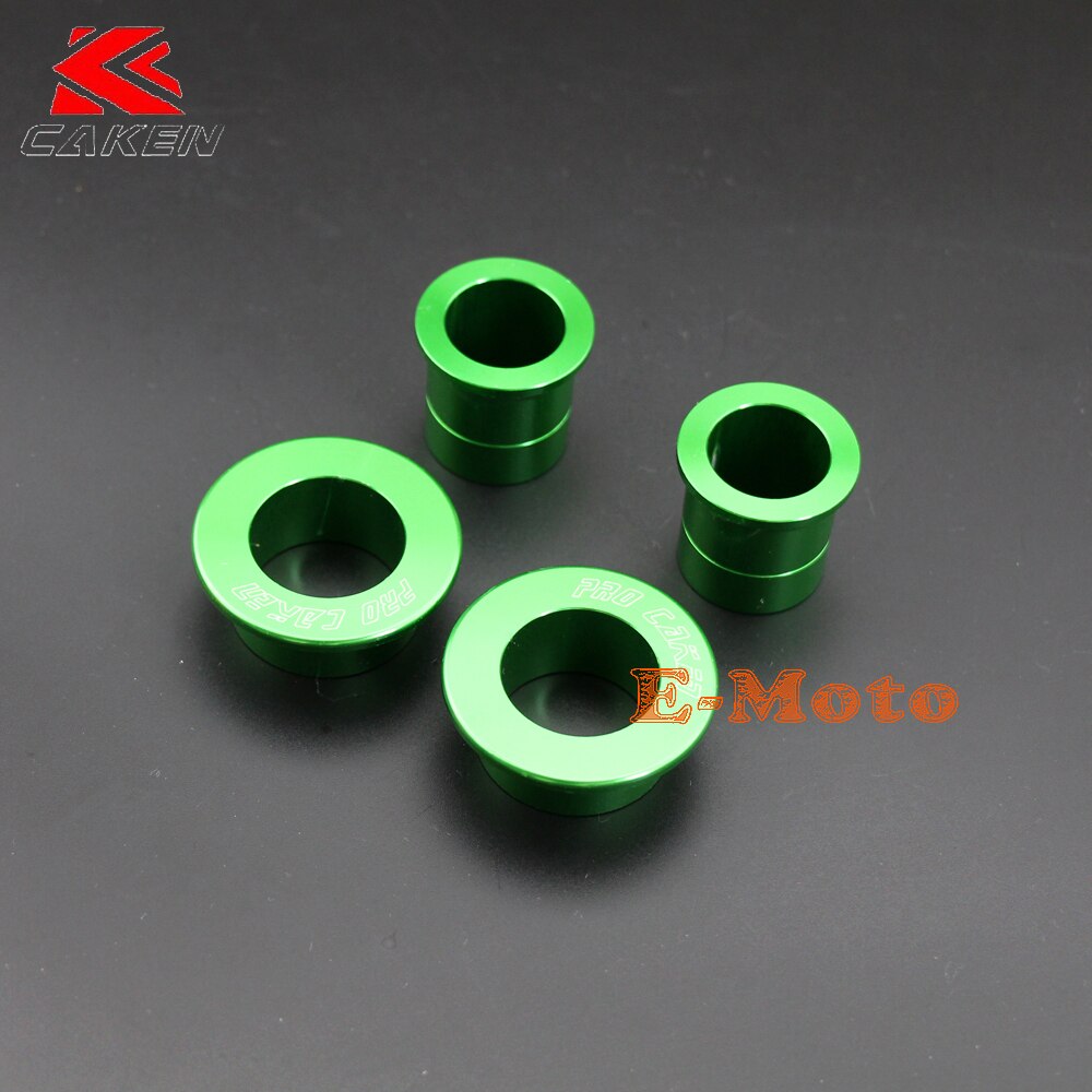 CNC Billet Aluminum Front & Rear Wheel Hub Spacer Kit For KX125 KX250 KX250F KX450F Dirt Bike Motorcycle Motocross