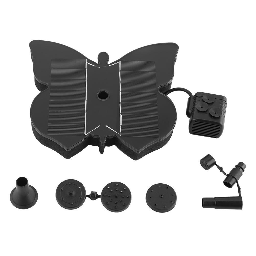 Butterfly Shape Floating Pond Solar Submersible Water Pump Fountain Electric Submersible Water Pump: Default Title