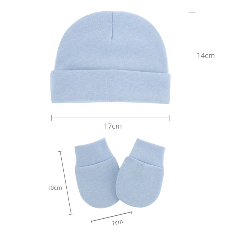Newborn Winter Hat Gloves Set Boy Girl Warm Cotton Kids Beanies Stuff Children Accessories Baby Bonnet Babies Photography Props