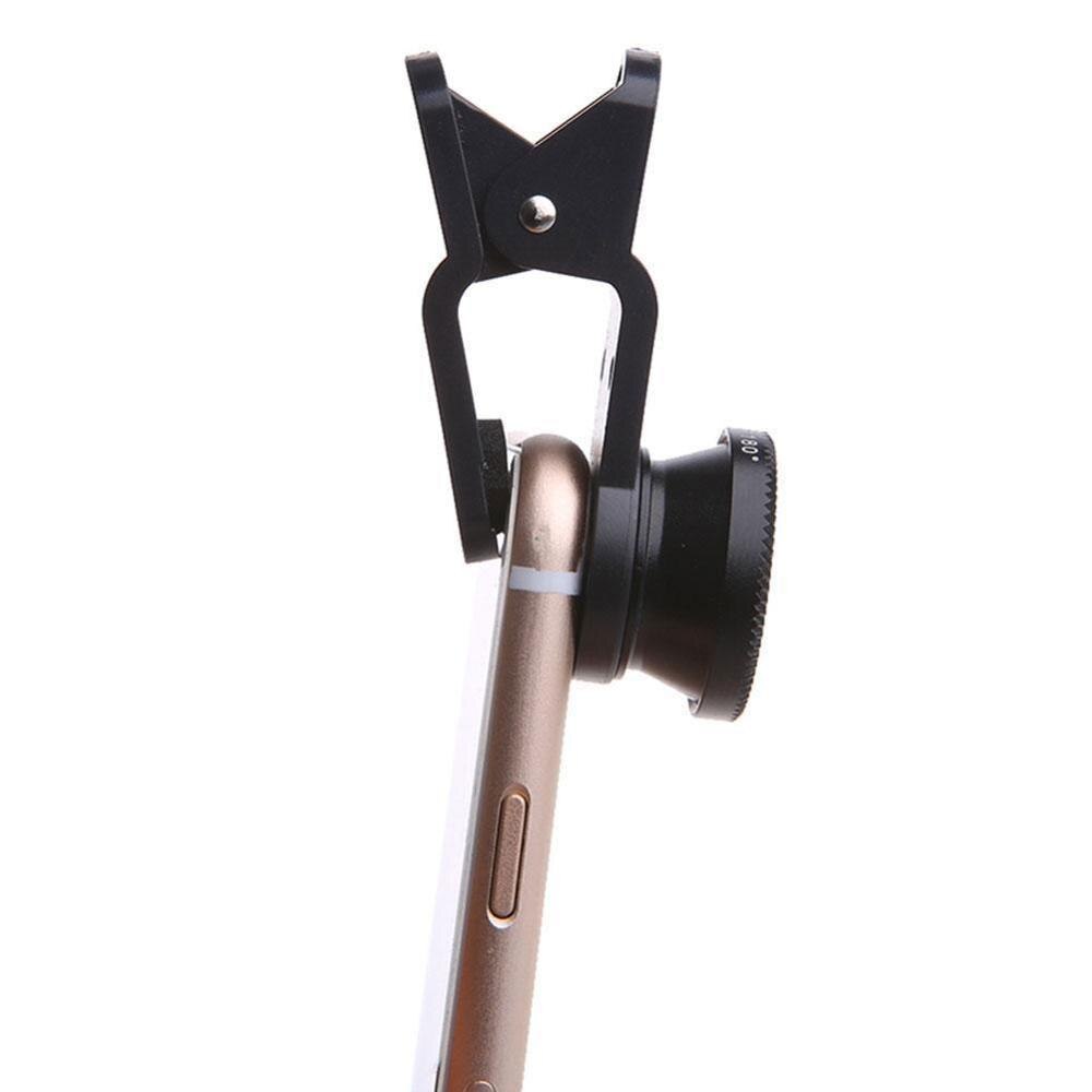 Phone Lens Fisheye Lens 0.67x Wide-angle Zoom Lens Fisheye Lens 6x Macro Lens Camera Kit with Mobile Phone Clip for Smartphone