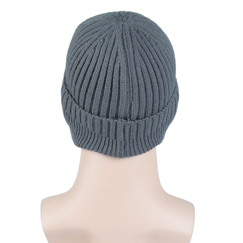 Gorros de invierno con protección para las orejas para hombre y mujer, gorro suave de lana , gorro clásico de punto con solapa para la oreja, gorro que cubre las orejas