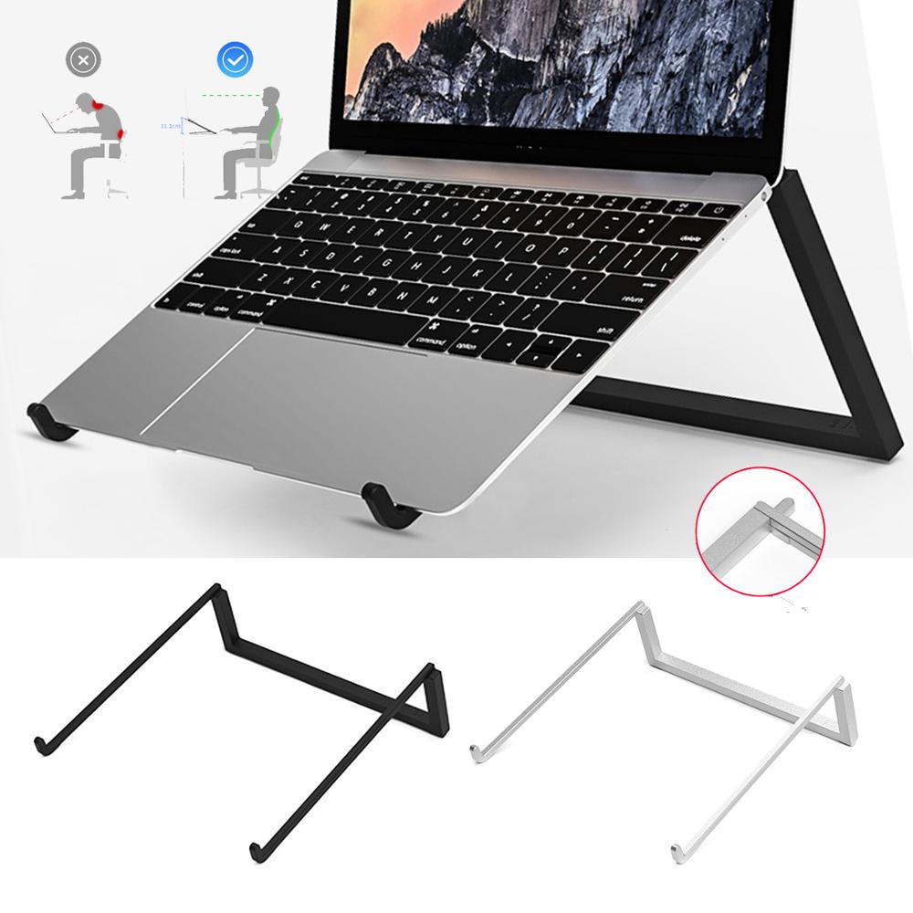 Besegad Universele Opvouwbare Aluminium Legering Koeling Ondersteuning Stand Bracket Houder voor 10-15 inch Macbook Laptop Notebook Tabletten PC
