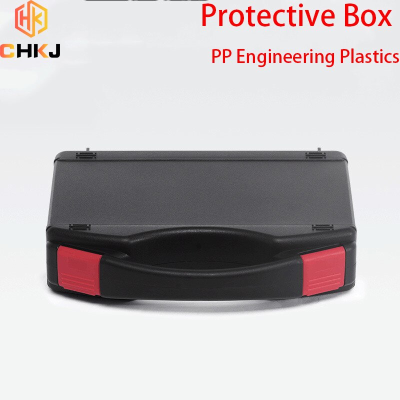 Chkj Gereedschapskist Hardware Tool Kit Instrument Bescherming Doos Multi-Specificatie Verpakking Doos Zwart Pp Koffer