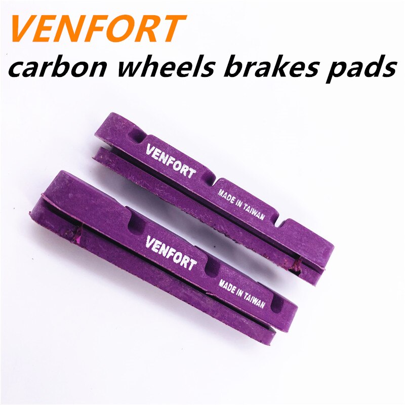 VENFORT road bike brake carbon wheels brakes pads Cork brake pade wheels pads carbon rim use v brake