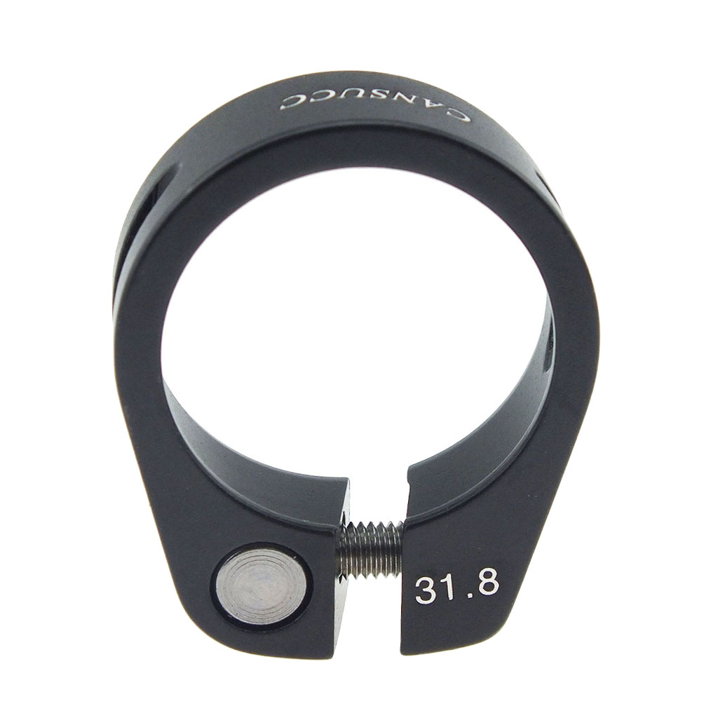 Collier de serrage de tige de selle de vélo 31.8mm, adapté au Tube de tige de selle de vélo vtt 27.2mm: Black