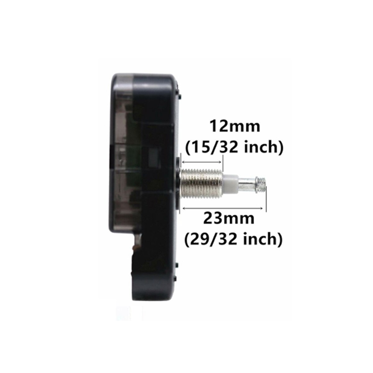 Black Long Hand Quartz Clock Movement Mechanism Motor High Torque Hour Minute Hands DIY Module Kit Accessories