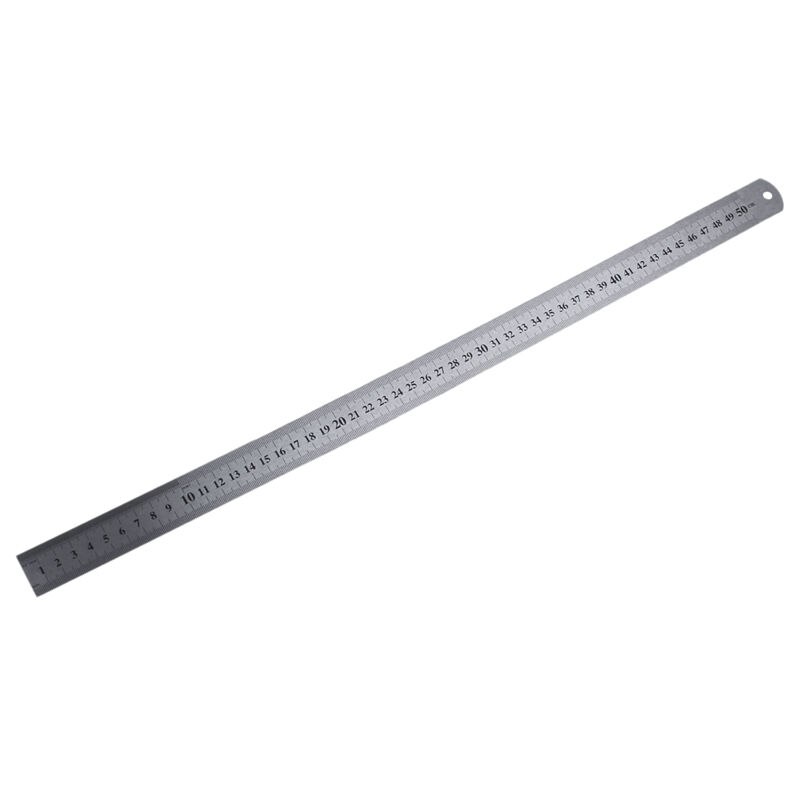 Groove Right Stainless Steel Metric Ruler 50 cm Stainless Metric Ruler: Default Title