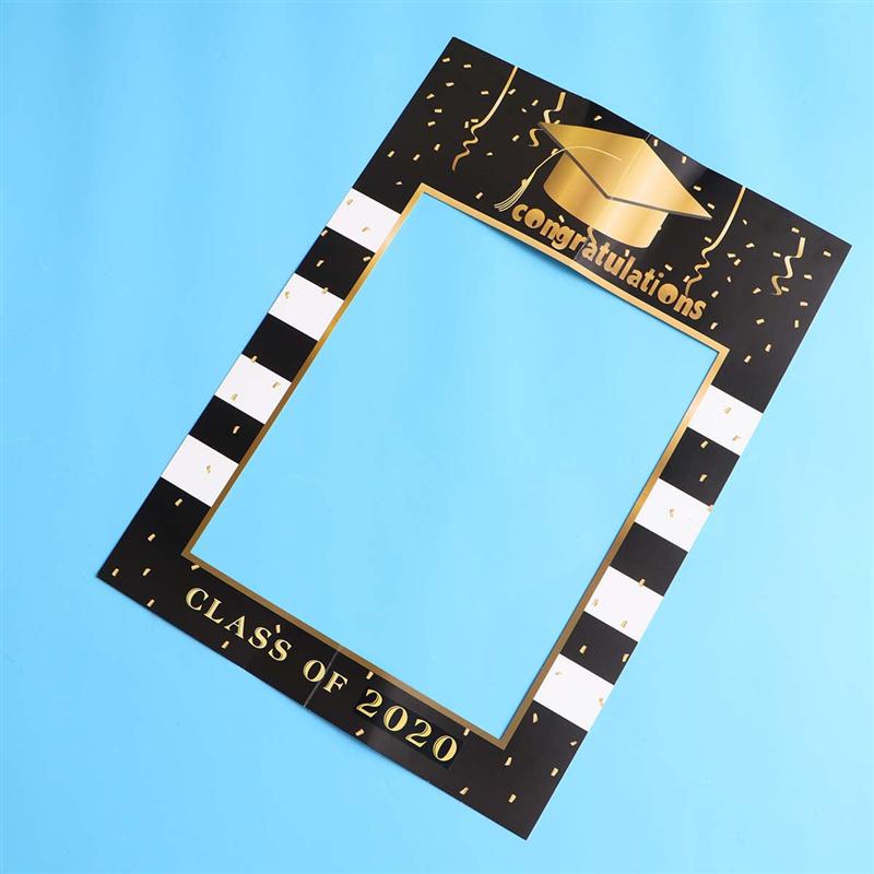 1pc Photo Frame Graduation Bachelor Cap Photography Picture Accessories Photo Frame Selfie Frame for Graduation