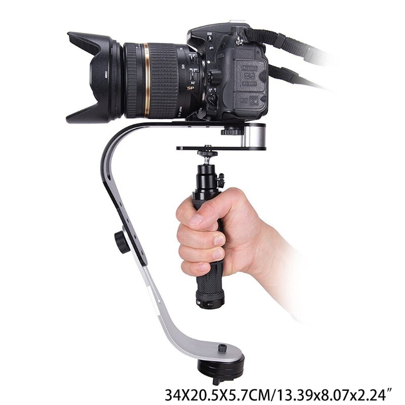 Estabilizador de cámara Digital de mano, cardán de aluminio para teléfono inteligente DSLR 5DII, cámara de movimiento Steadycam para cámara de teléfono móvil,