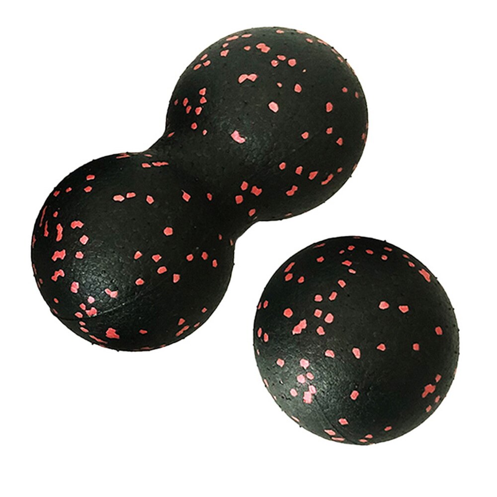 Pelota de miofascia EPP Lacrosse, Bola de masaje de cacahuete de alta densidad, ligera, Fitness, ejercicio, Fascia, alivia el dolor, Yoga: Castaño