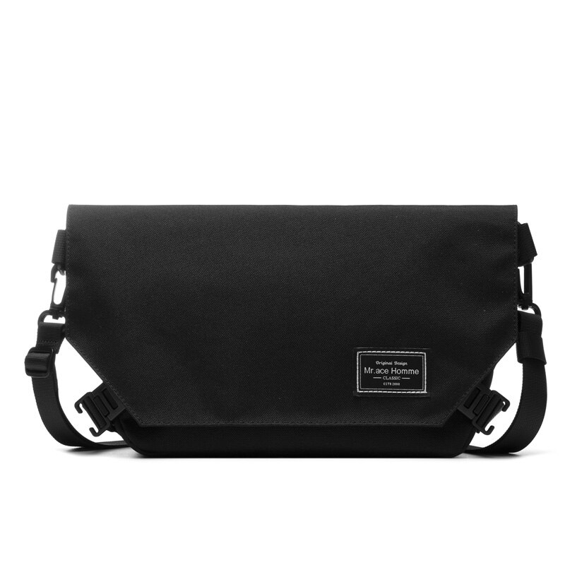 Mr. Ace Homme Enkele Schouder Tas Vrouwen Leuke En Casual Wit Crossbody Tas Waterdichte Zakken: Black