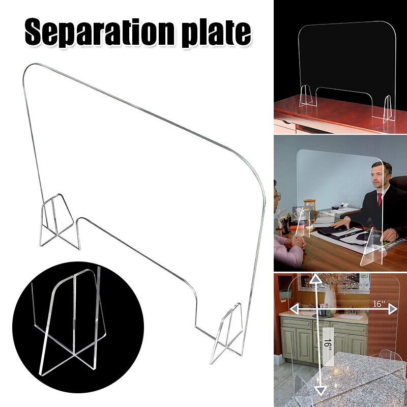 Transparant Acryl Anti-Dropping Isolatie Boord Draagbare Plexiglas Barrière School Shop Supplies H-Best